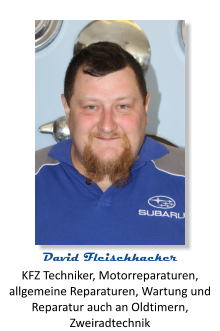 KFZ Techniker, Motorreparaturen, allgemeine Reparaturen, Wartung und Reparatur auch an Oldtimern, Zweiradtechnik David Fleischhacker